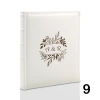 Album ślubny, wklejany, 60 kremowych stron, personalizowany, 12 wzorów